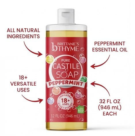Brittanie's Thyme two 32 oz refill bottles demonstrating value pack
