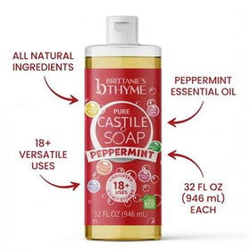 Brittanie's Thyme two 32 oz refill bottles demonstrating value pack