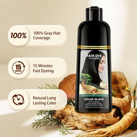 Brmnst being applied to hair roots demonstrating precise gray coverage