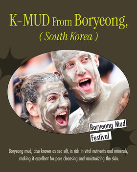 BRMUD open jar revealing creamy mud contents and easy rinse-off benefit