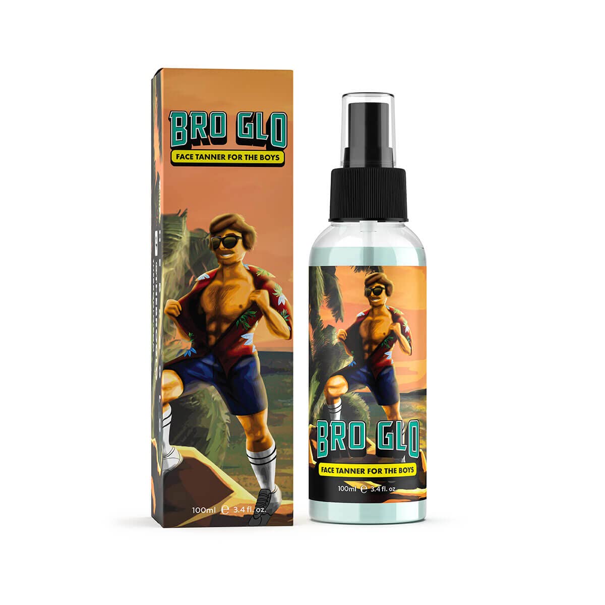 bro glo application on torso demonstrating even, natural color