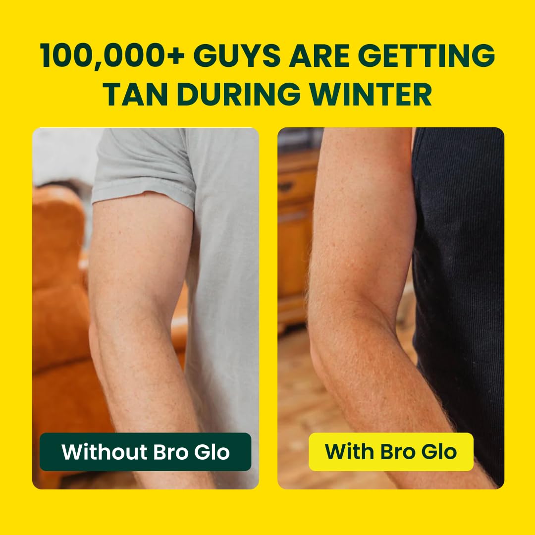 bro glo application on shoulder demonstrating easy spread and natural blending