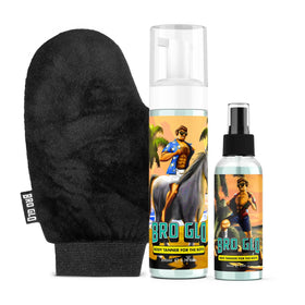 bro glo front packaging showing starter bundle benefits and clean design