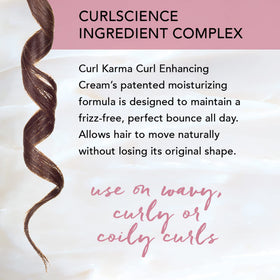 Brocato in lifestyle shot on curly hair showcasing defined bounce