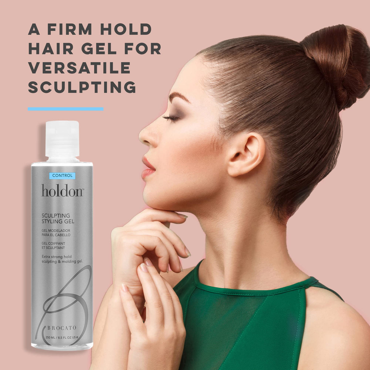 Brocato Holdon gel texture close-up displaying smooth consistency for easy styling