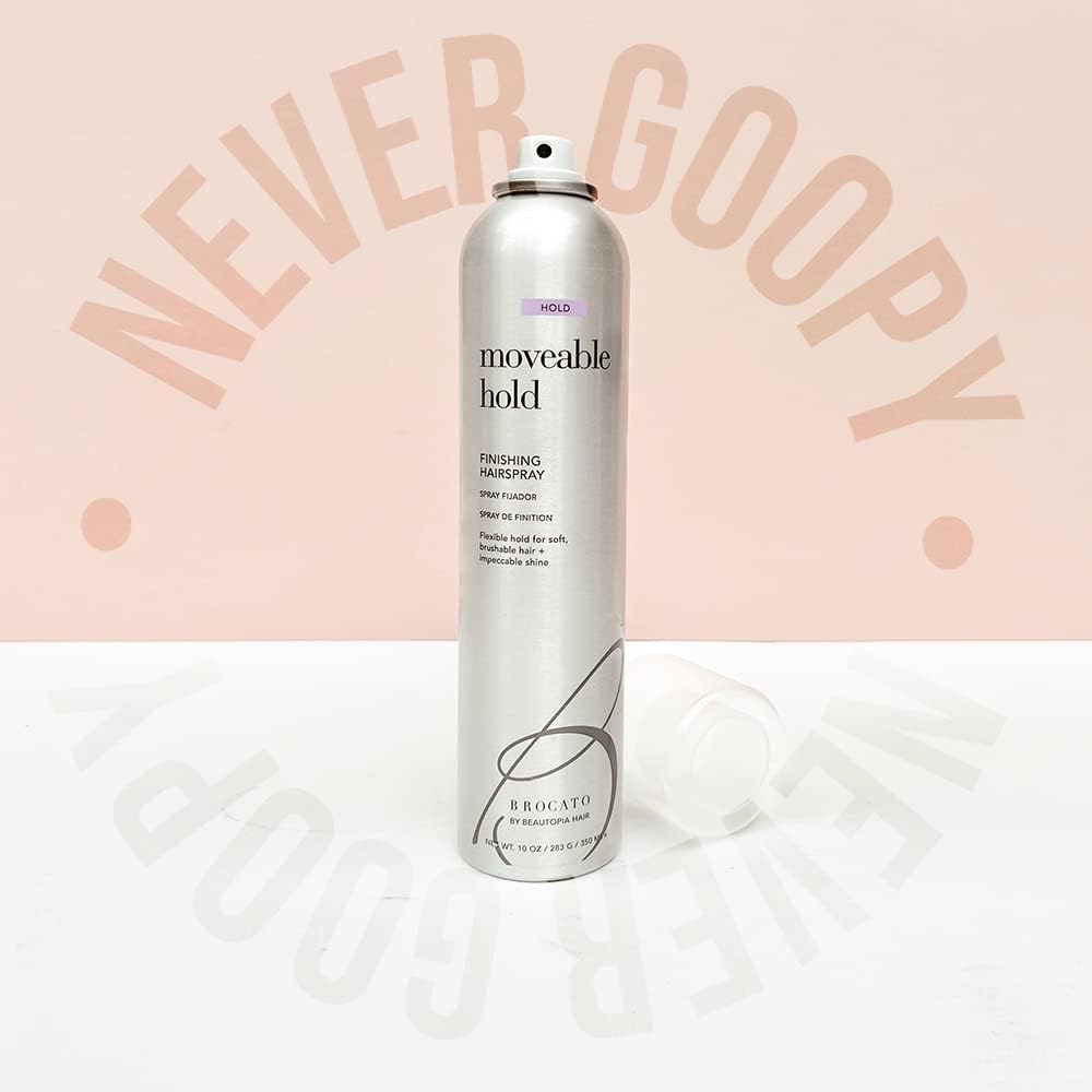 Brocato in salon setting during styling for long-lasting, brushable finish