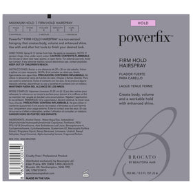 Brocato Powerfix finished hairstyle with shine and long-lasting hold