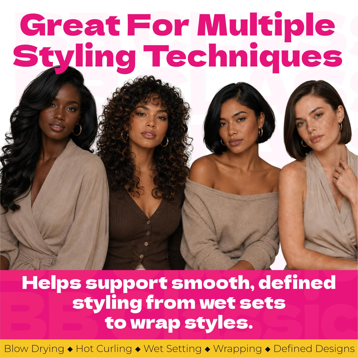 Bronner Bros foam applied to wet hair aiding detangling and smooth combing