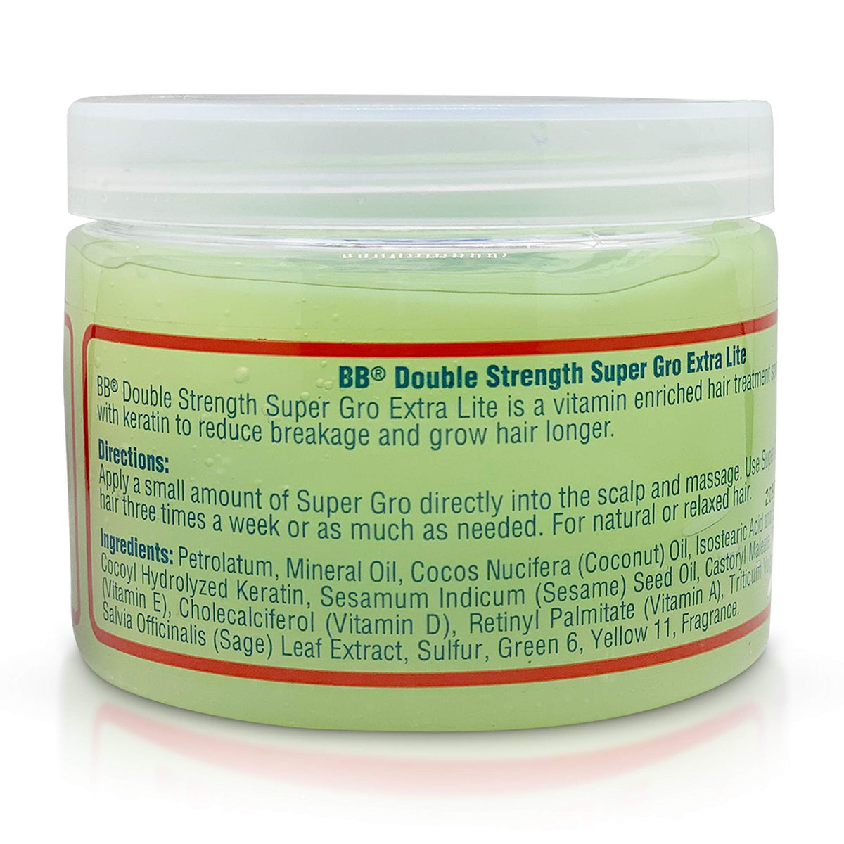 Bronner Bros BB Super Gro being massaged into scalp demonstrating targeted application benefit