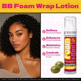 Bronner Bros label with ingredients list visible to show olive oil inclusion