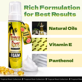 Bronner Bros label close-up highlighting natural oils and vitamin E