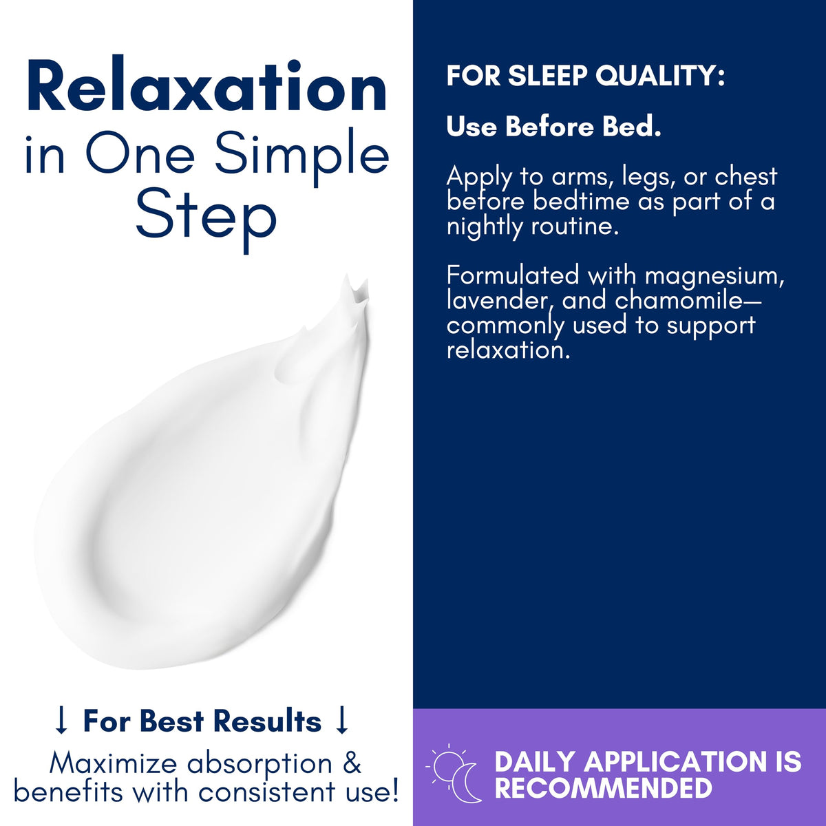 Brookethorne Naturals lotion on bedside table illustrating easy nightly routine benefit