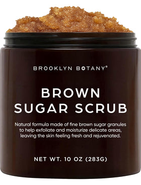 Brooklyn Botany jar front view showing label and 10 oz size, clear product benefit