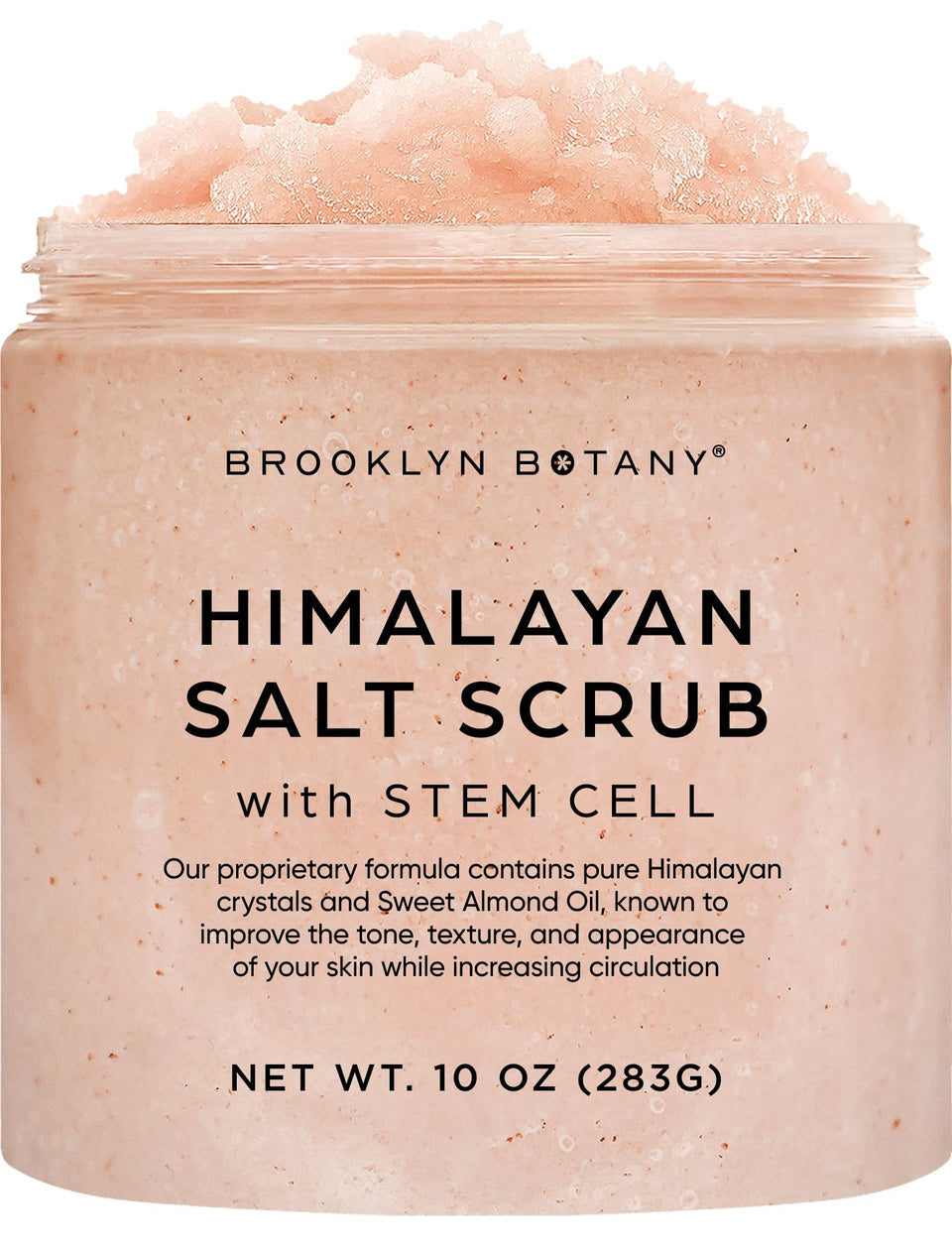 Brooklyn Botany jar front view showing label and 10 oz size benefiting clarity