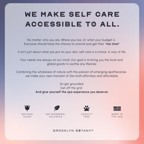 Brooklyn Botany product label showing ingredients and 10 oz size for shopper clarity