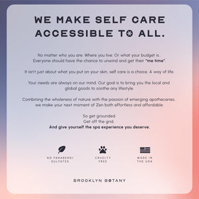 Brooklyn Botany smooth skin after rinse illustrating hydrated, softer appearance