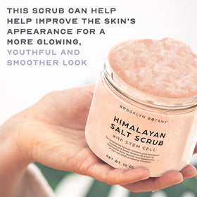 Brooklyn Botany scrub on hand being applied demonstrating gentle exfoliation benefit