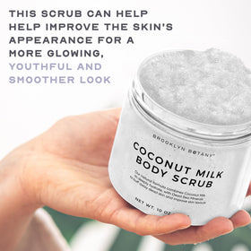 Brooklyn Botany hand applying scrub demonstrating smooth skin results