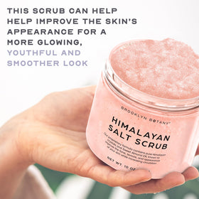Brooklyn Botany scrub on hand demonstrating gentle buffing and smoother skin benefit