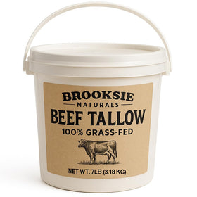 Brooksie Naturals front pail showing 7 lb packaging and secure vapor-lock
