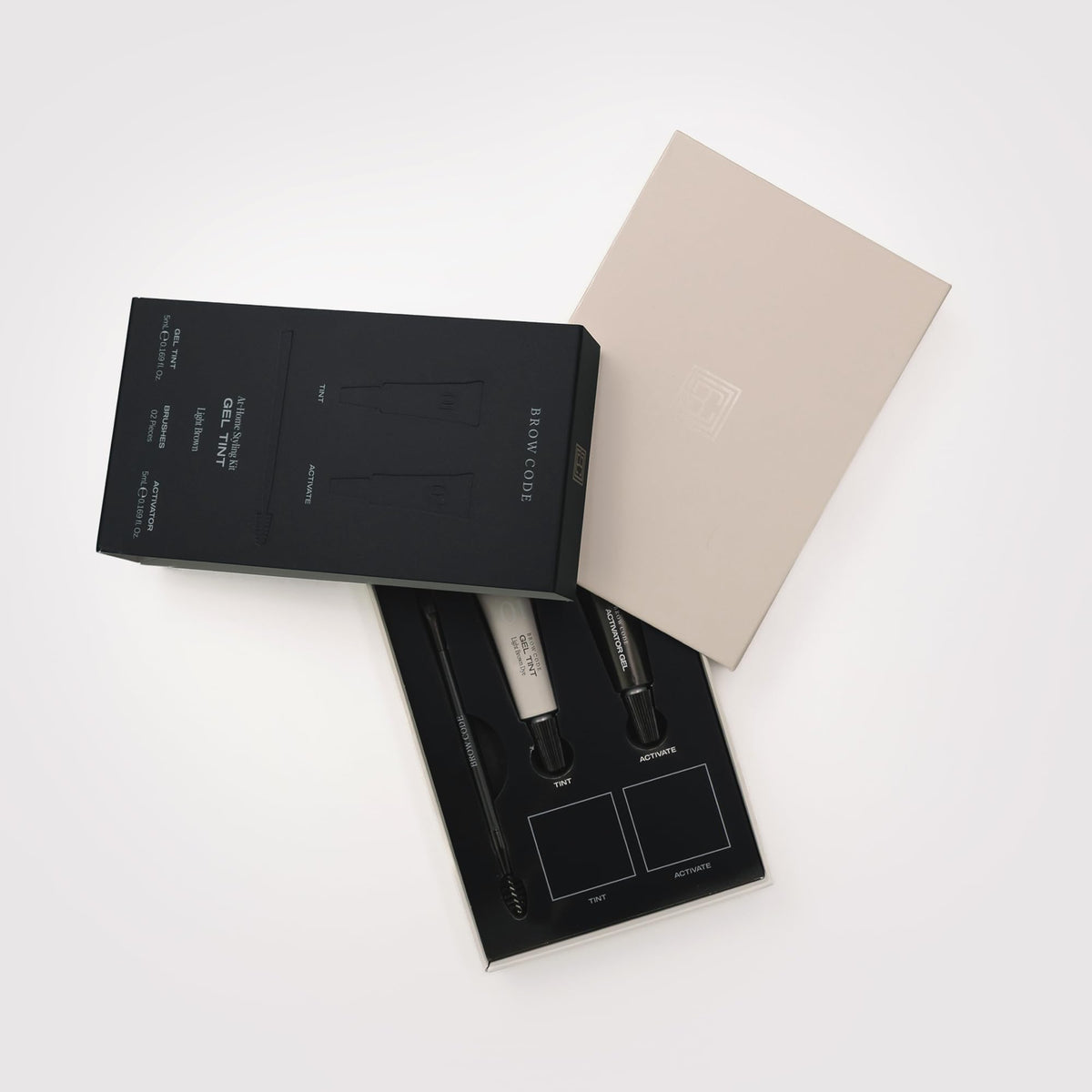 Brow Code dual-ended applicator close-up demonstrating styling versatility
