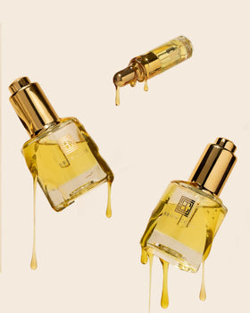 Brow Code bottle next to ruler showing 5ml scale, travel-friendly size benefit