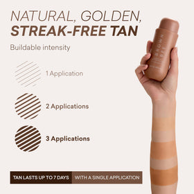 Brown Bee moisturizer texture swatch showing smooth, blendable formula