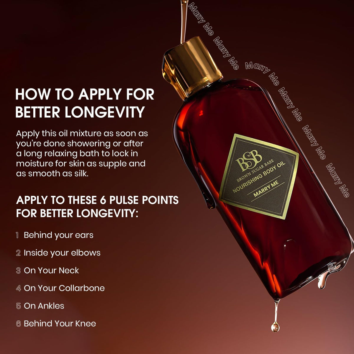 Brown Sugar Babe application in hand demonstrating easy absorption and smooth finish