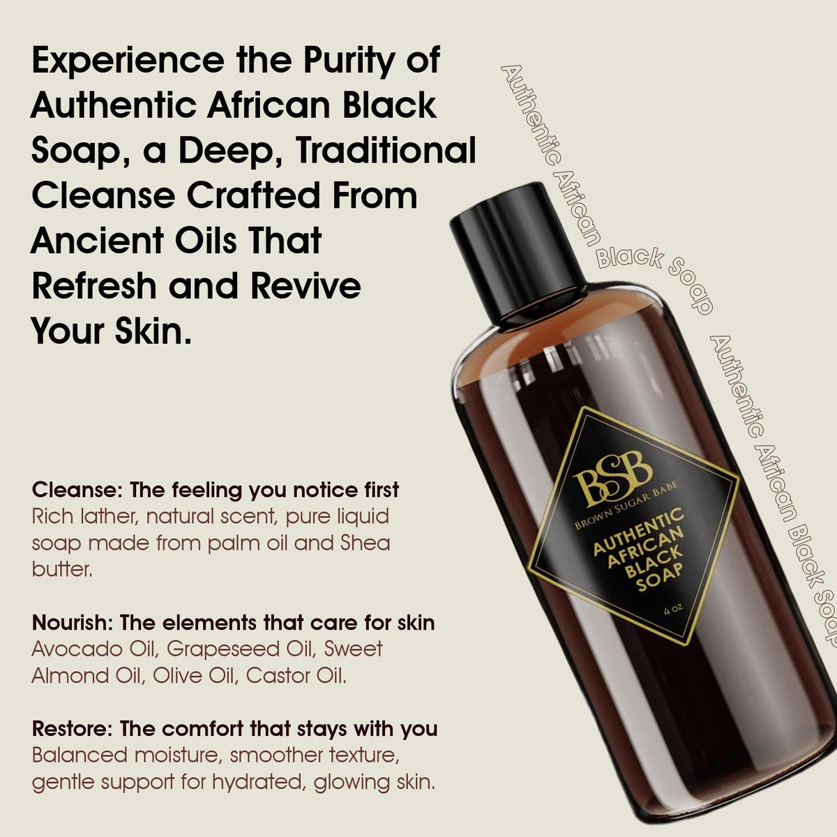 Brown Sugar Babe ingredients shea butter and coconut illustrating natural nourishment