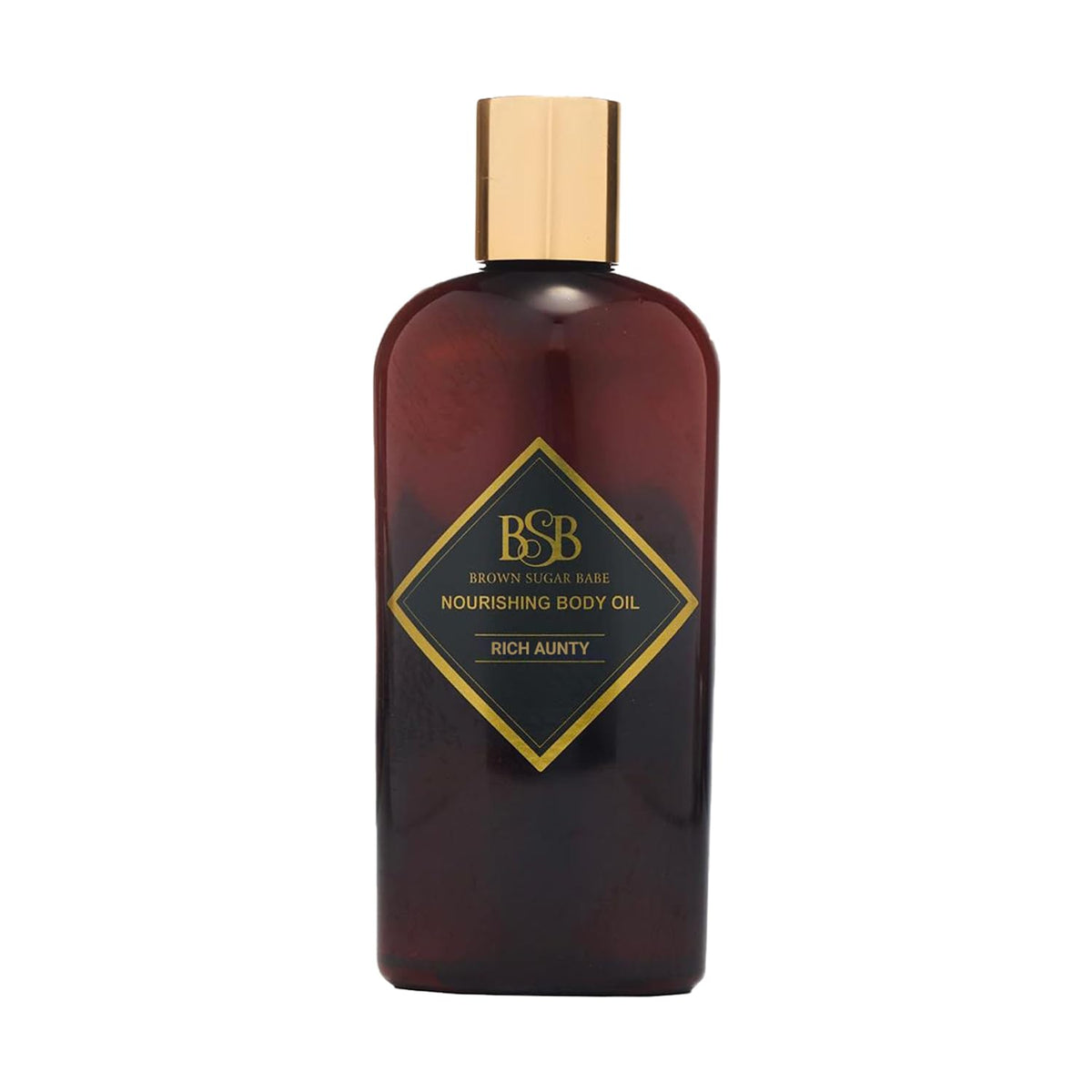Brown Sugar Babe front bottle showing elegant design and quick absorption benefit