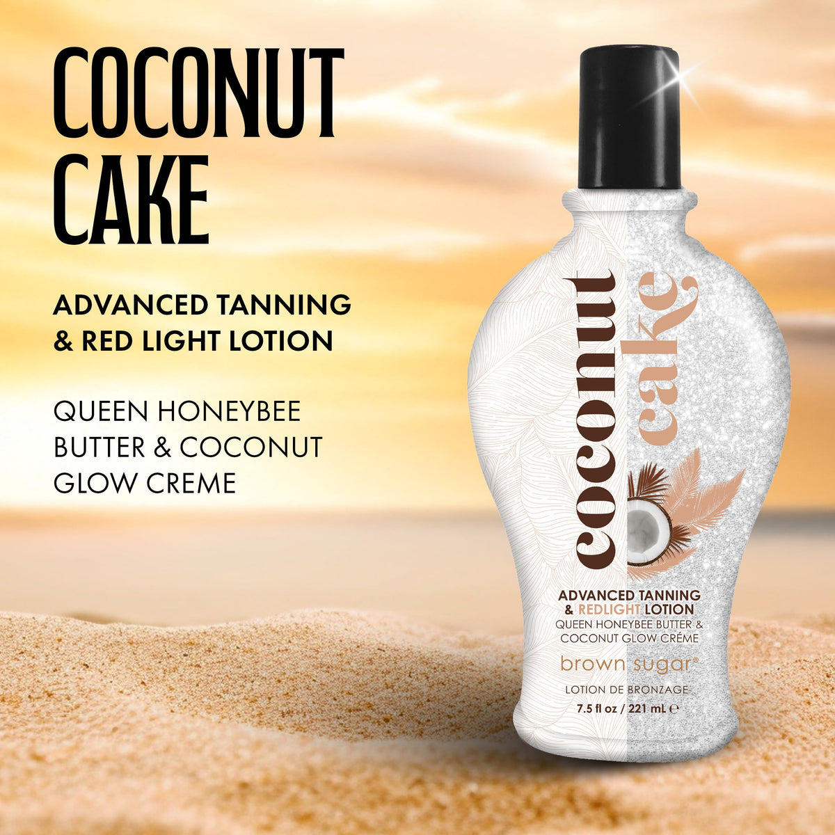 Brown Sugar back label with ingredient list for informed tanning choices