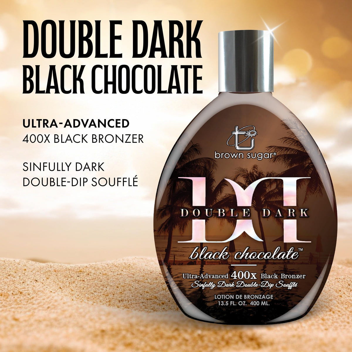 Brown Sugar lotion texture close-up illustrating soufflé consistency and glide benefit