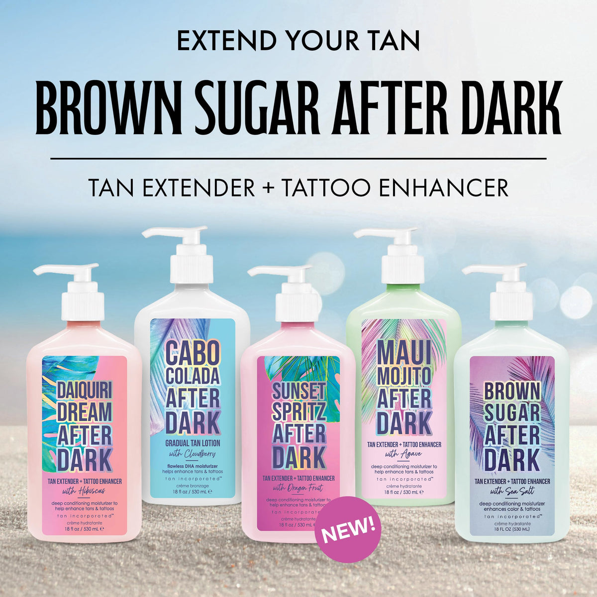 Brown Sugar applied during indoor tanning session showing even coverage and rapid bronzing