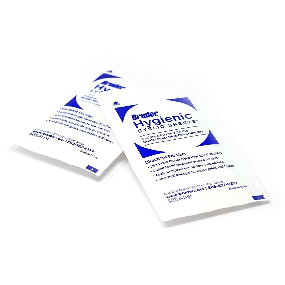 Bruder individually wrapped sheet opened to show sanitary single-use benefit