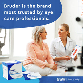 bruder lifestyle on bathroom counter suggesting daily routine and quick eye refresh