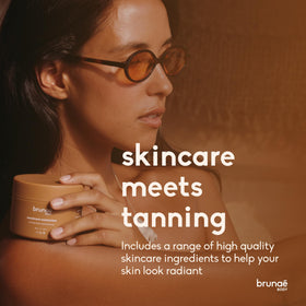 Brunae Body application on arm demonstrating smooth spreadability