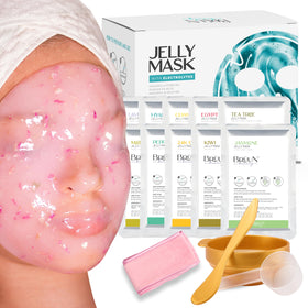 BRÜUN front packaging showing set and included tools for at-home spa benefits