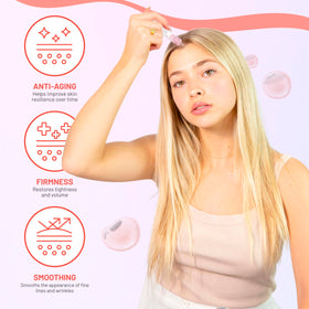 BRÜUN ampoule held in hand showing size and easy application