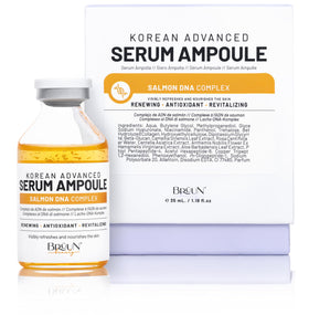 BRÜUN front packaging shot showing ampoule and label for easy identification and trust
