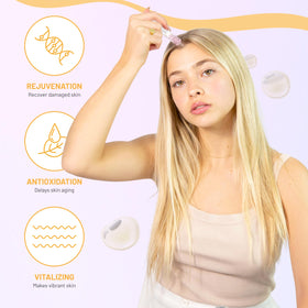 BRÜUN in-use with derma pen demonstrating deeper delivery and enhanced absorption