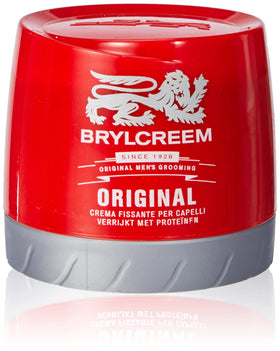 Brylcreem jar front packaging showing 150ml and classic branding for reliable hold