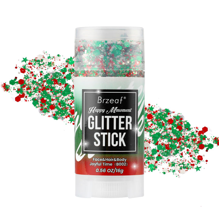 Brzeaf front packaging showing glitter stick and vibrant colors for easy selection