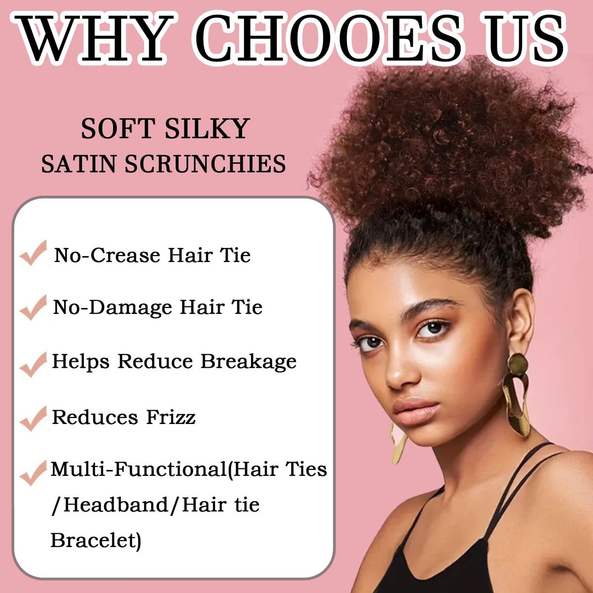 Bswox close-up satin fabric texture highlighting smooth surface and hair protection