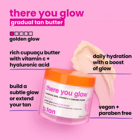 B.TAN hand spreading lotion on skin, demonstrates easy application