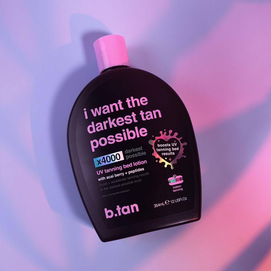 B.TAN being applied to forearm showing even coverage for intensified tanning