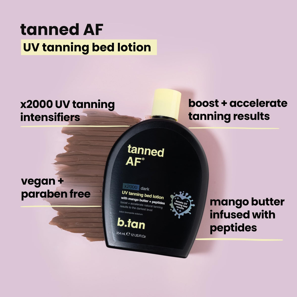 B.TAN applied on arm demonstrating even coverage and blend