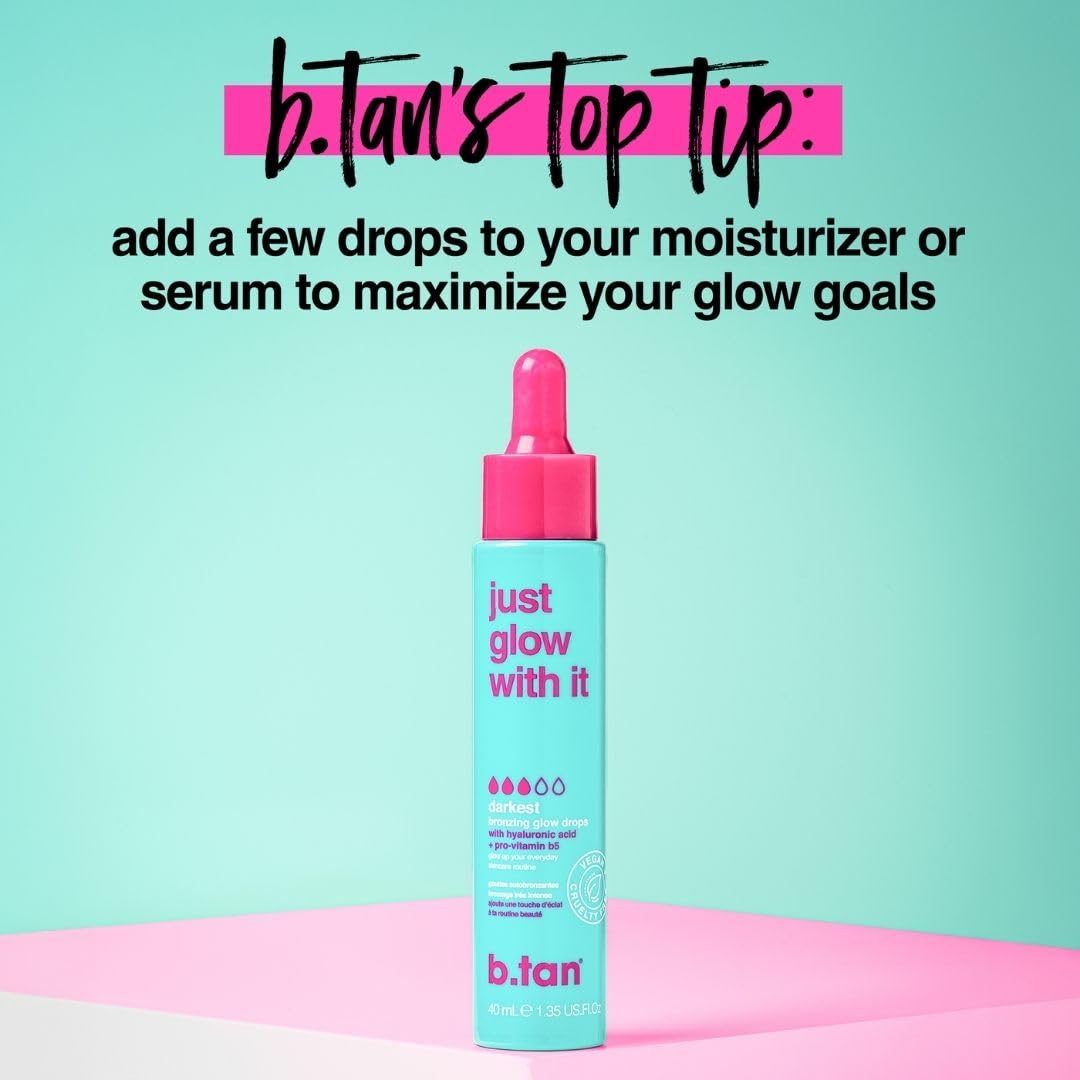 b.tan applied on forearm with mitt showing even blend and streak-free benefit