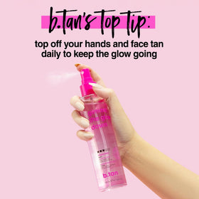 B.TAN product on bathroom counter in morning routine setting for effortless use