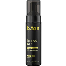 B.TAN front bottle view showing packaging and deep tanning benefit