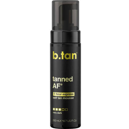 B.TAN front bottle view showing packaging and deep tanning benefit